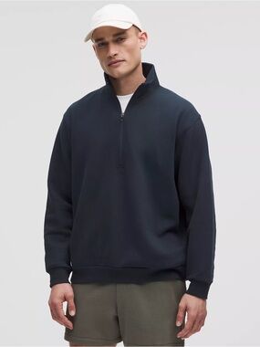 Lululemon: Men's Navy Half-Zip Sweater